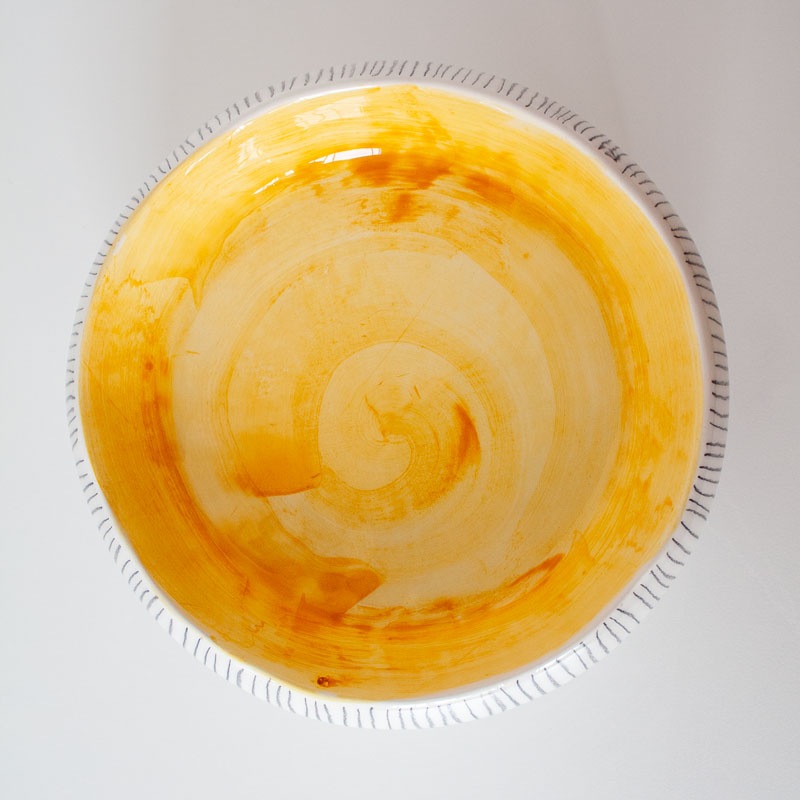Cuenco Rodalquilar con tara - pequeña marca - visto desde arriba