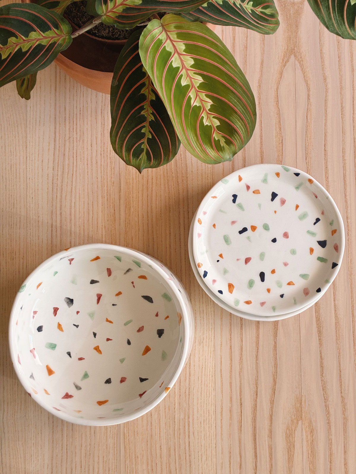 Vajilla cerámica para gatos La Isleta – Terrazo