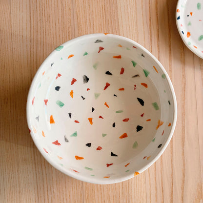 Cuenco elevado de cerámica para gatos - La Isleta - terrazo