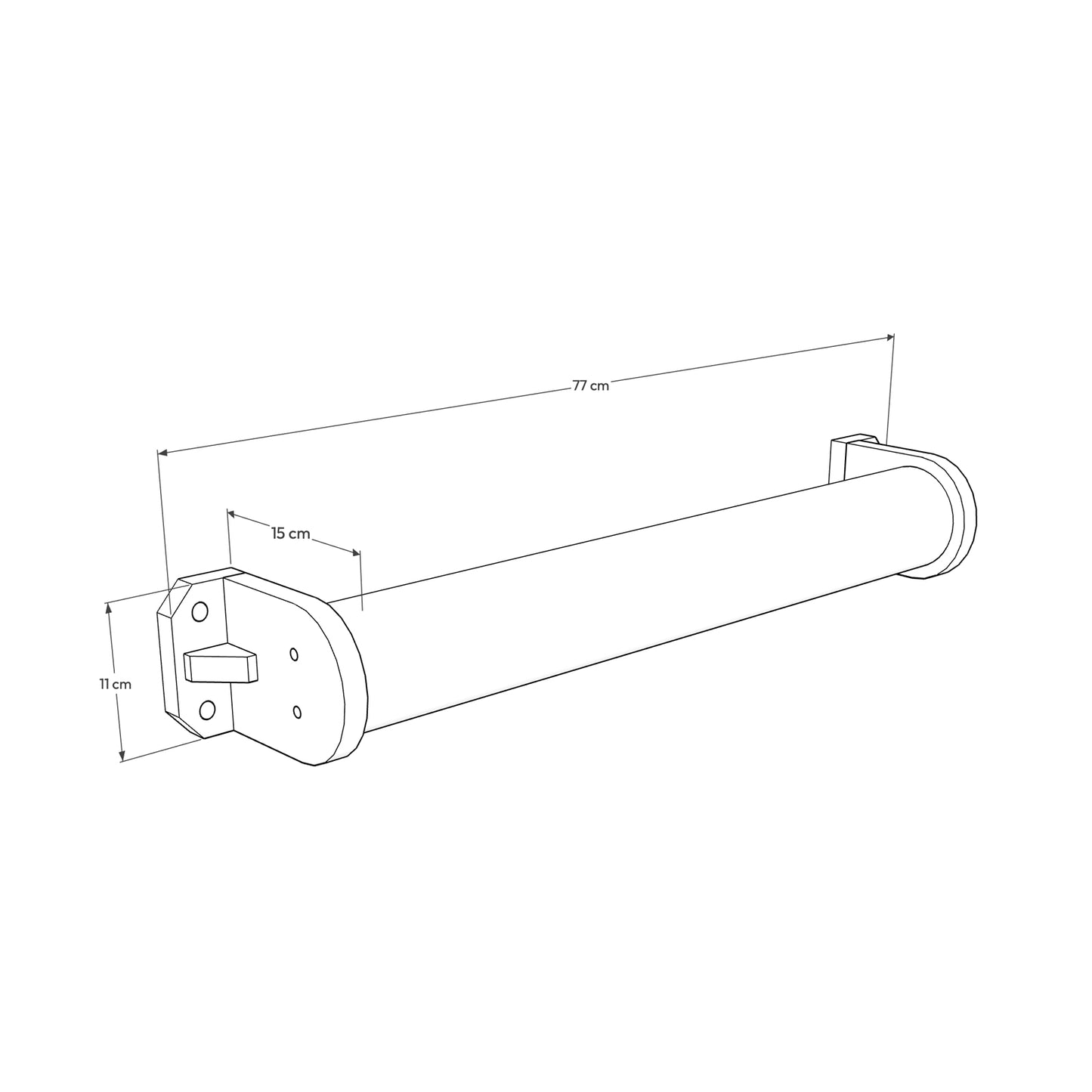 Cotas del Rulo CLEO para gatos. Soporte para gatificar pared con estilo hecho por GATIFICA
