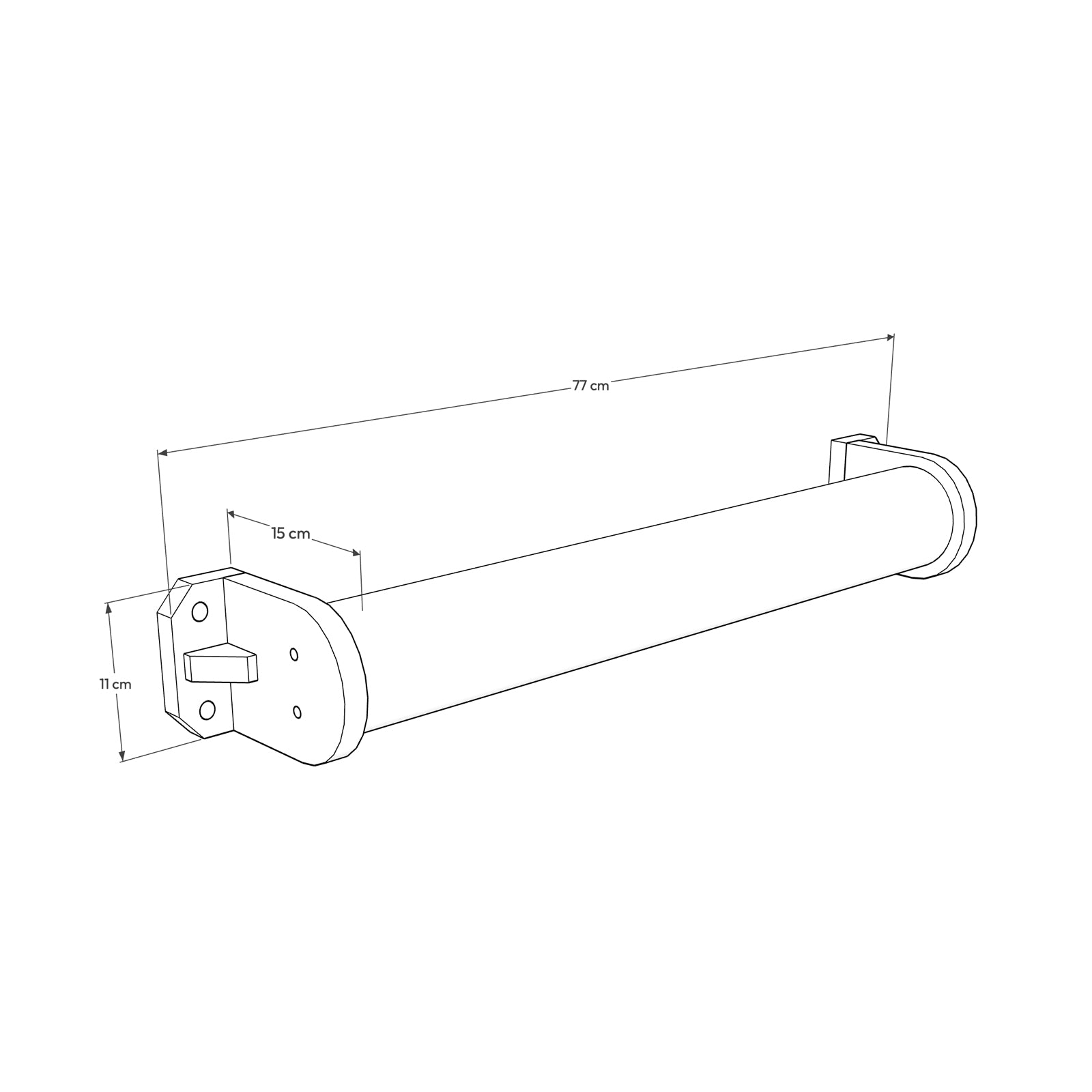Cotas del Rulo CLEO para gatos. Soporte para gatificar pared con estilo hecho por GATIFICA