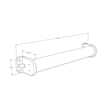 Cotas del Rulo CLEO para gatos. Soporte para gatificar pared con estilo hecho por GATIFICA