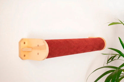 Cama de pared para gatos Rulo CLEO funda pana roja new